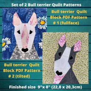 Set of 2 bull terrier