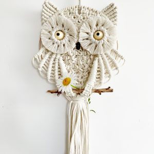 Macrame OWL Pattern, Macrame tutorial PDF for beginners, Wall Hanging Nursery DIY