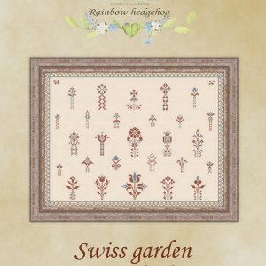 Home 489 Swiss garden sampler cross stitch pattern, PDF