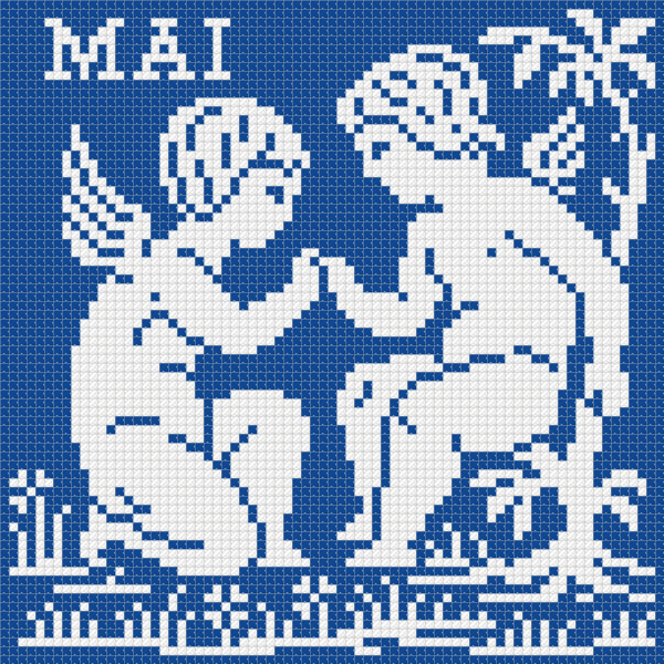 Monochrome Sampler Vintage Cross Stitch PDF