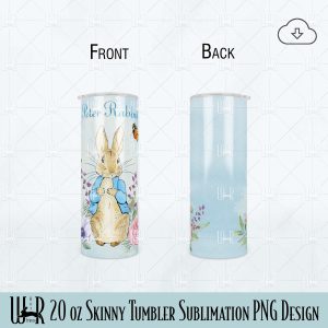 Peter Rabbit Tumbler Sublimation Design