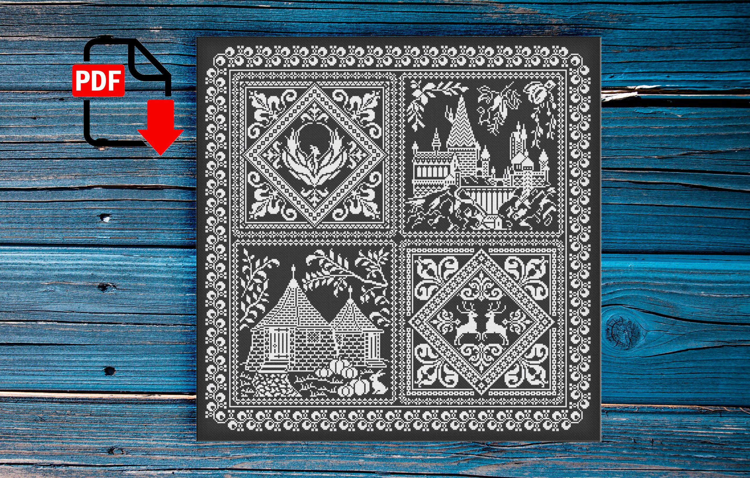 Paisley Pattern IX Cross Stitch Pattern Pdf Format -  Canada