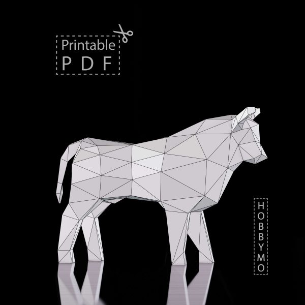 bull papercraft