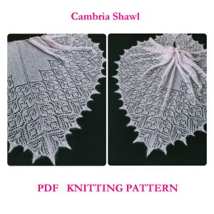 Lace Wedding Shawl, Ladies Hat, Beret Knitting Patterns – Crealandia