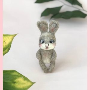 Newborn props, felted rabbit, felted animals. Easter Bunny