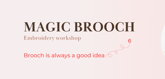 cropped Magic Brooch Embroidery workshop