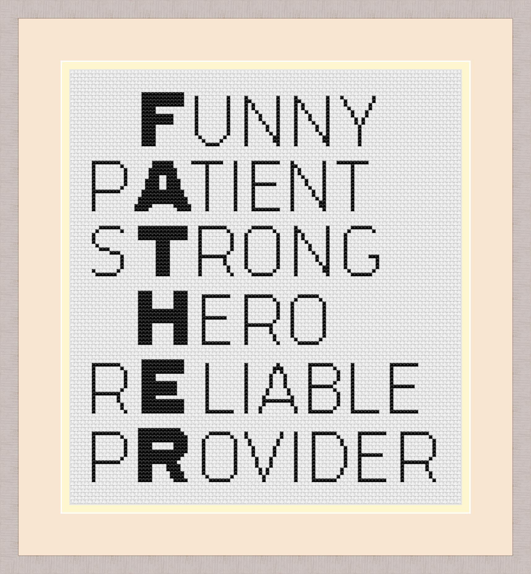 Father Cross Stitch pattern PDF, Father’s Day XStitch design 7 Father’s Day Cross Stitch pattern