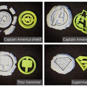 Superman, Captain America, Thor Cookie Cutters