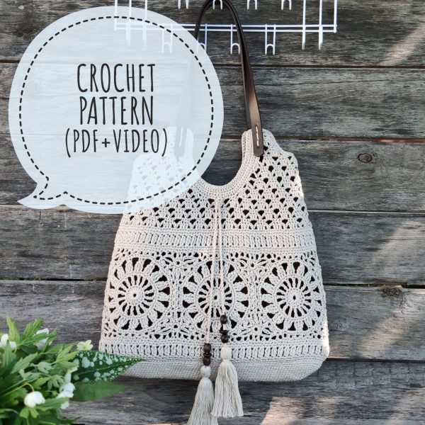 Ecru crochet bag tutorial