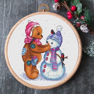 Dachshund Cross Stitch Pattern, Dog and Balloons chart