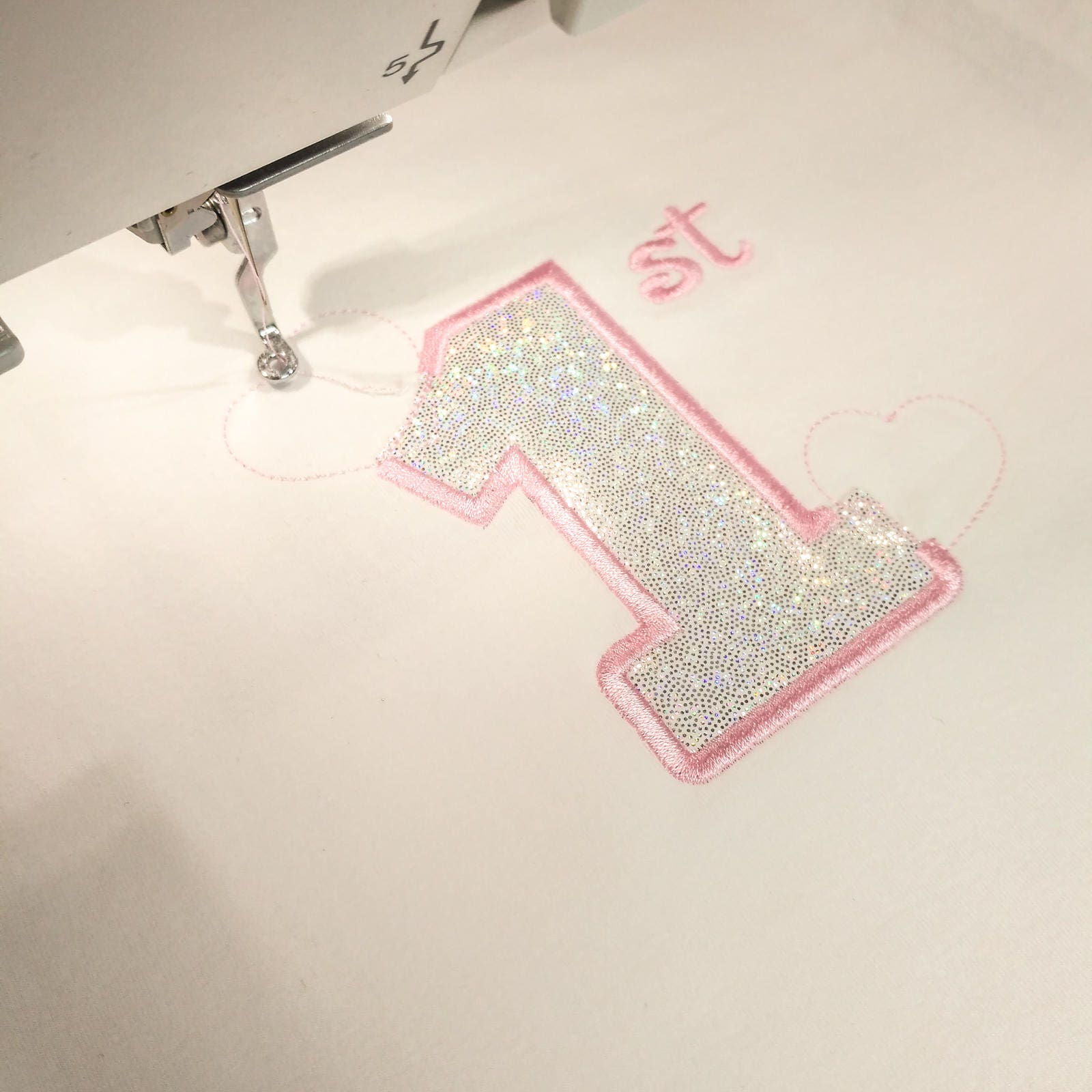 1 st Valentines applique Machine embroidery design 7 1 st Valentines applique Machine embroidery design - Image 7