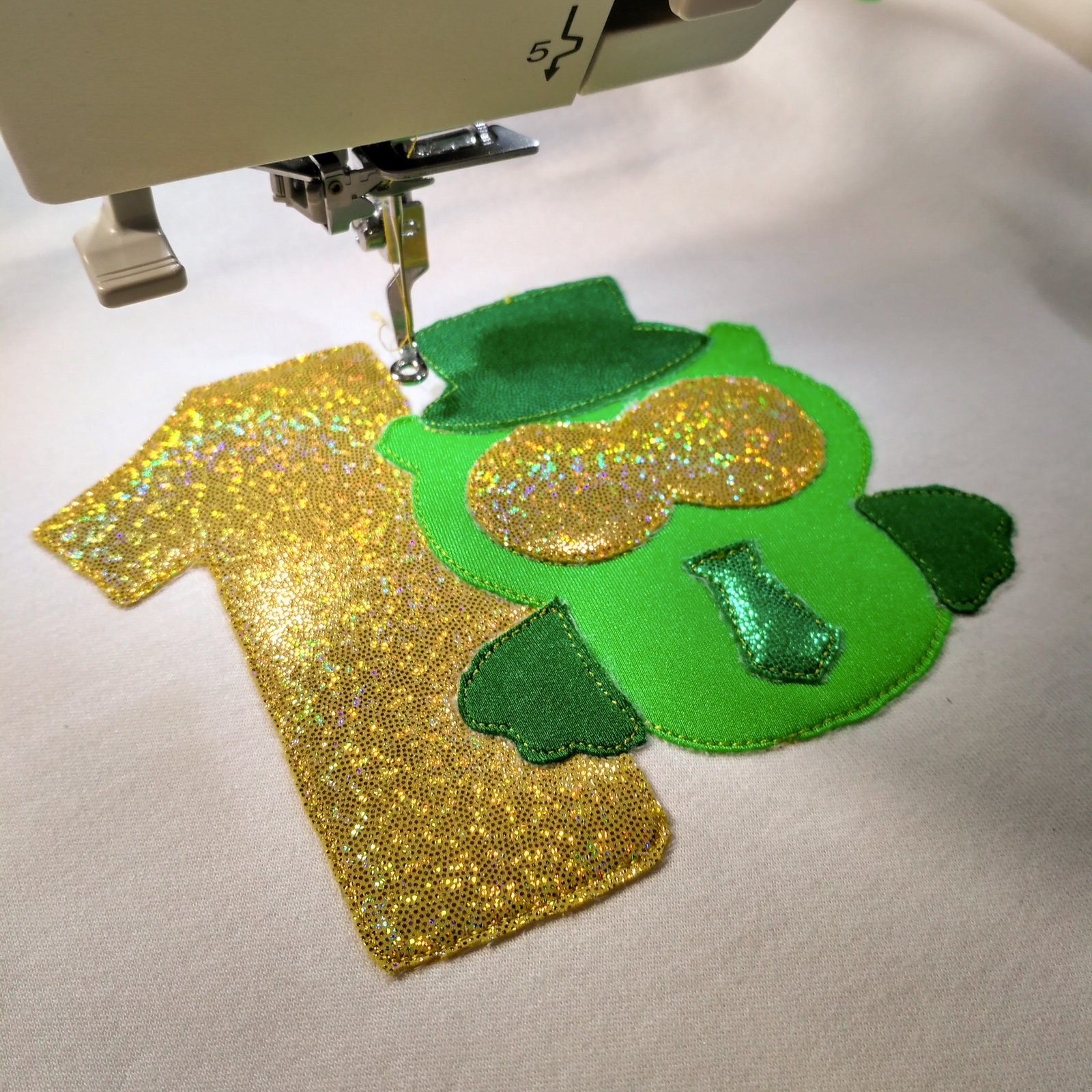 Owl St Patricks applique Machine embroidery design 7 Owl St Patricks applique Machine embroidery design - Image 7