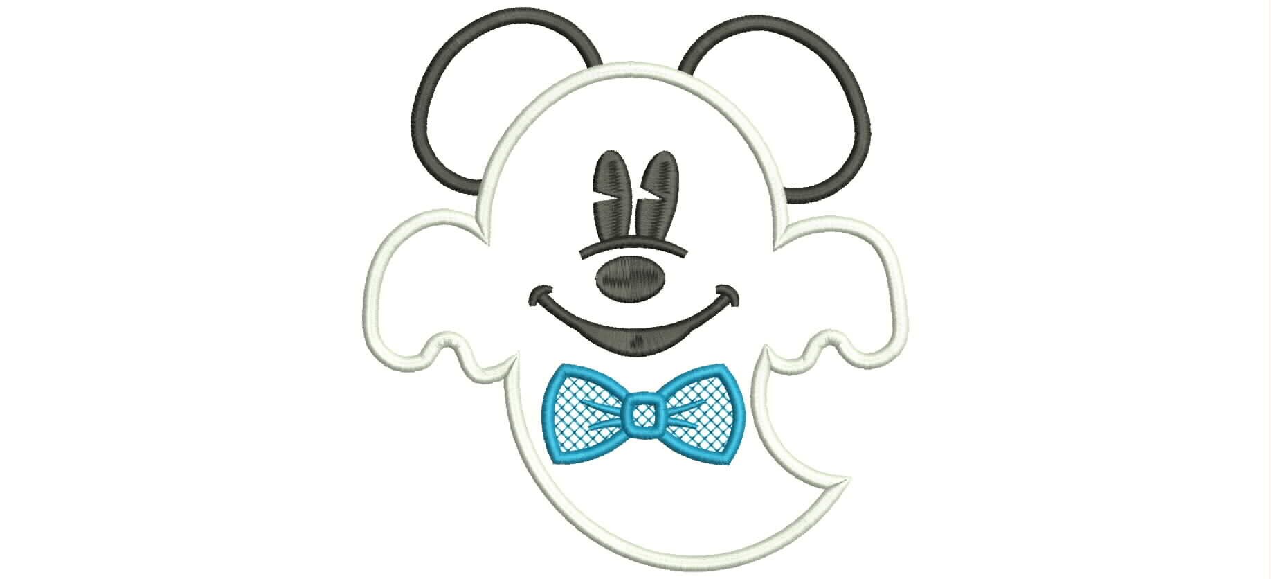 Halloween Ghost Mr Mouse Ghost Machine embroidery design 2 Halloween Ghost Mr Mouse Ghost Machine embroidery design - Image 2