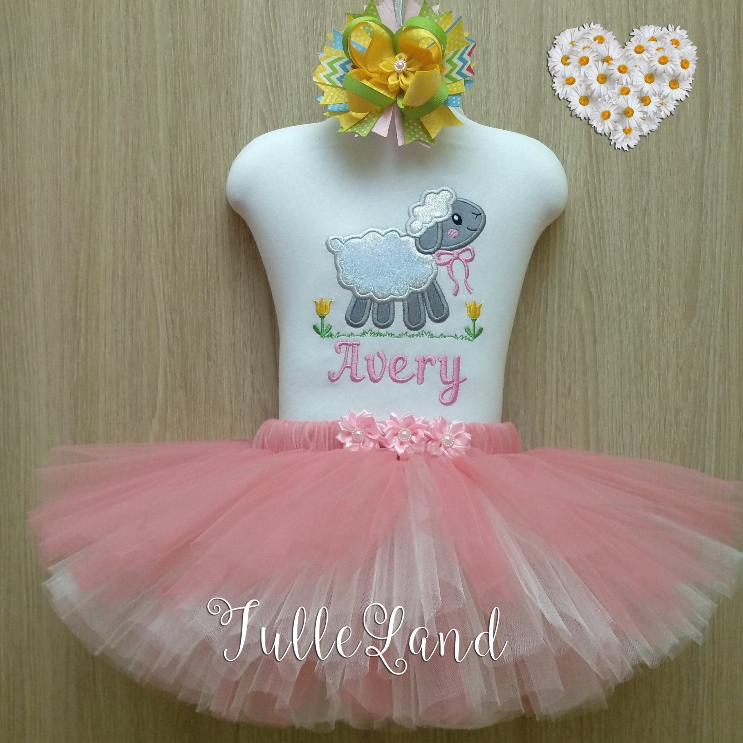 Baby Easter Sheep for girl Machine embroidery design 5 Baby Easter Sheep for girl Machine embroidery design - Image 5