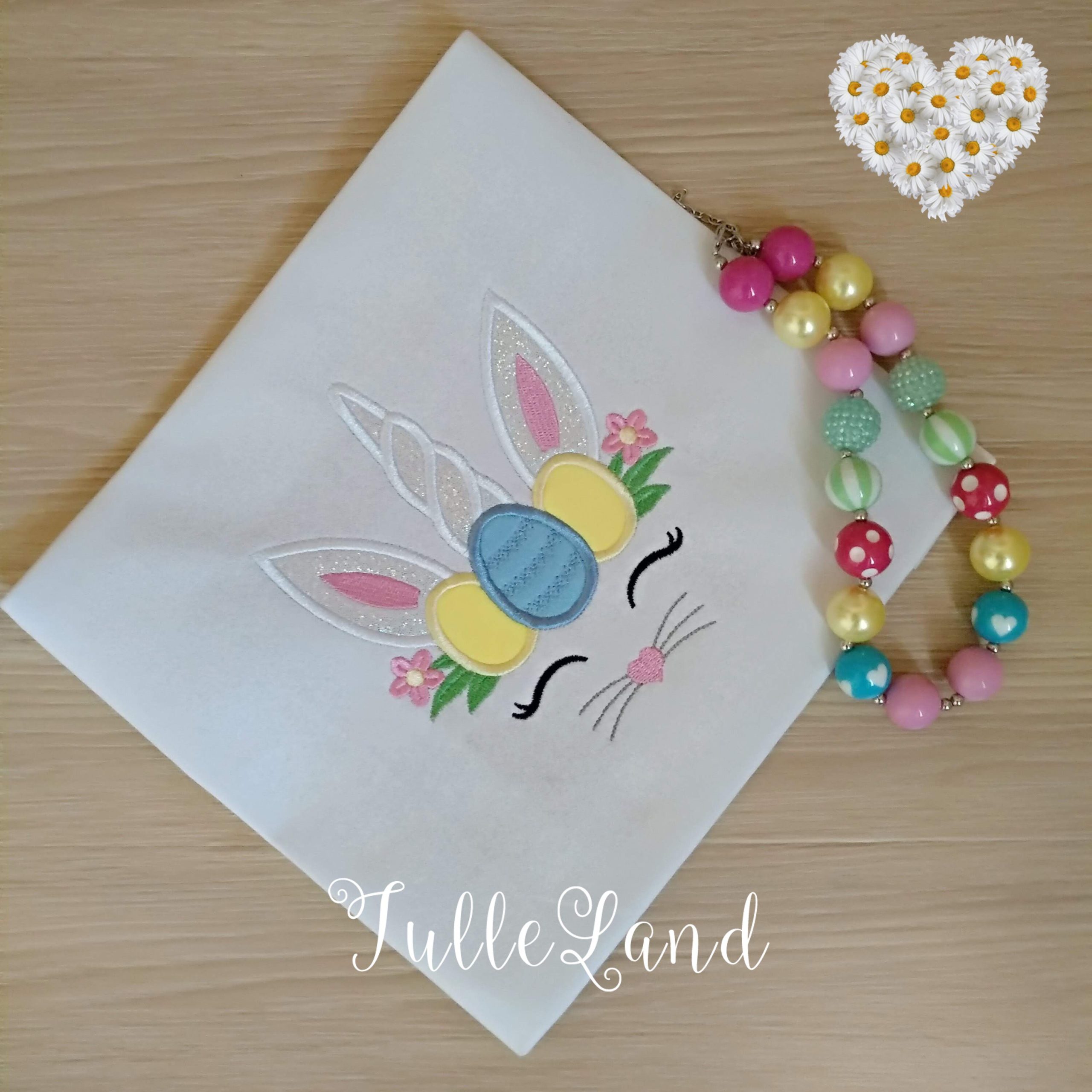 Easter Bunny Unicorn Egg Machine embroidery design 4 Easter Bunny Unicorn Egg Machine embroidery design - Image 4