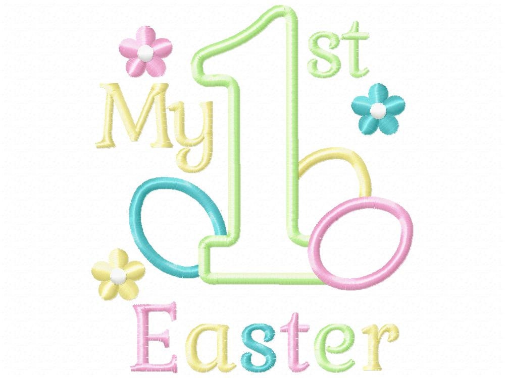 My 1st Easter egg Machine embroidery design 2 My 1st Easter egg Machine embroidery design - Image 2