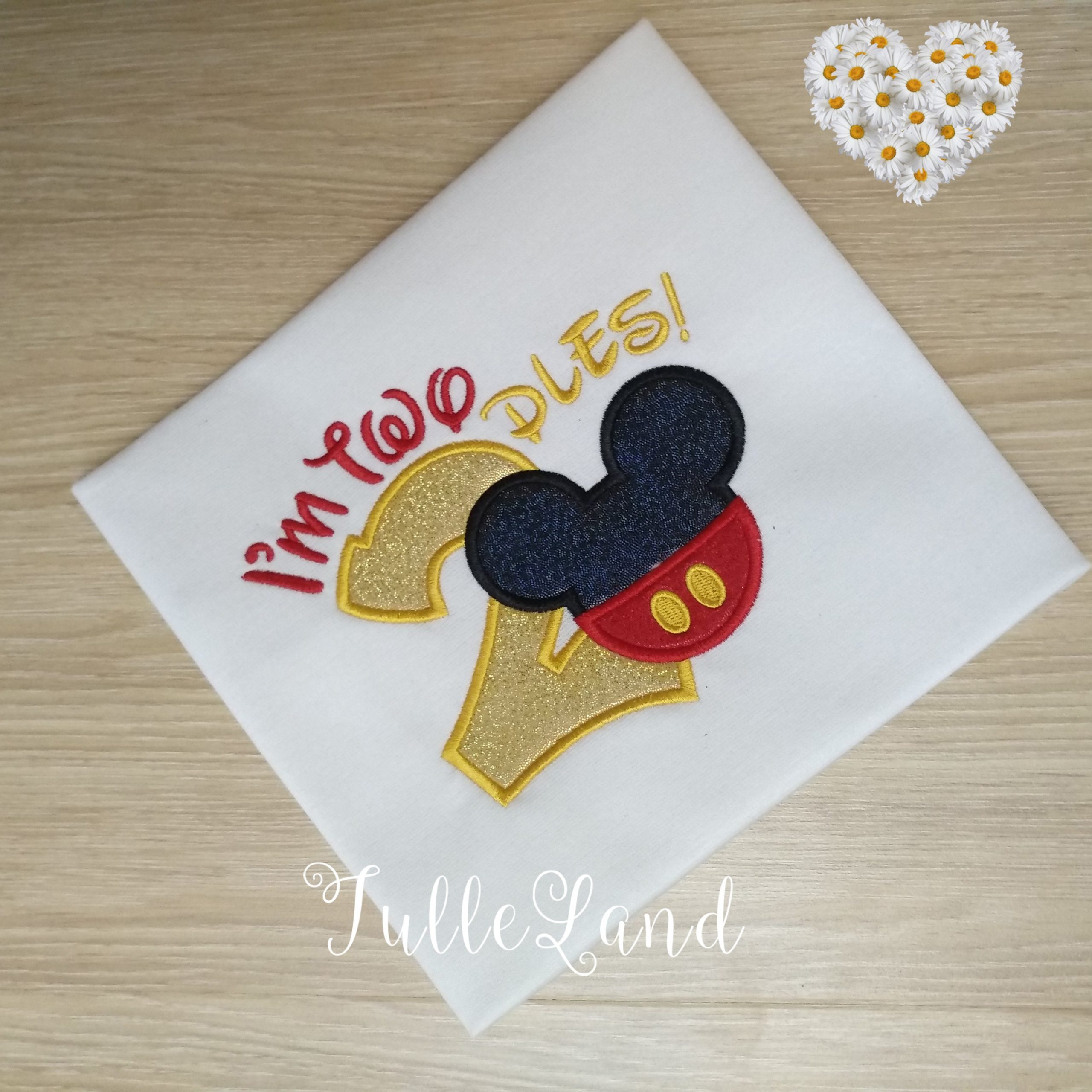 I'm Twodles second Birthday Machine embroidery design 4 I'm Twodles second Birthday Machine embroidery design - Image 4