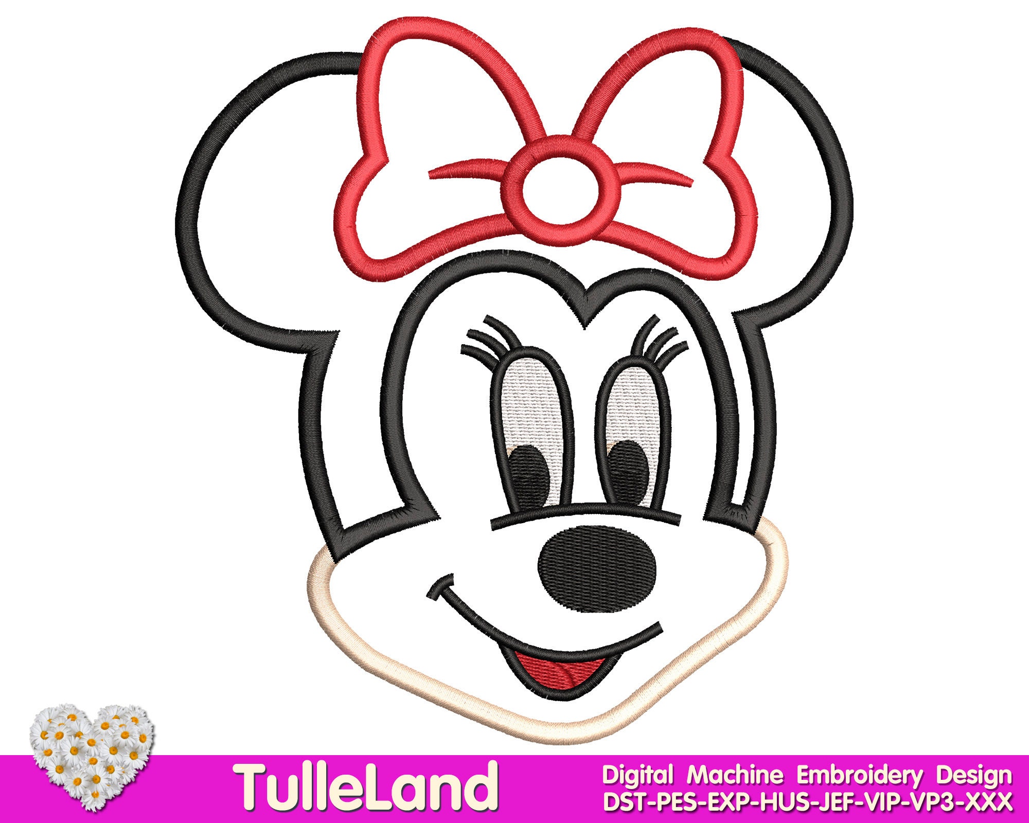 Minnie mouse patch Embroidery Designs for machine - Embroidery