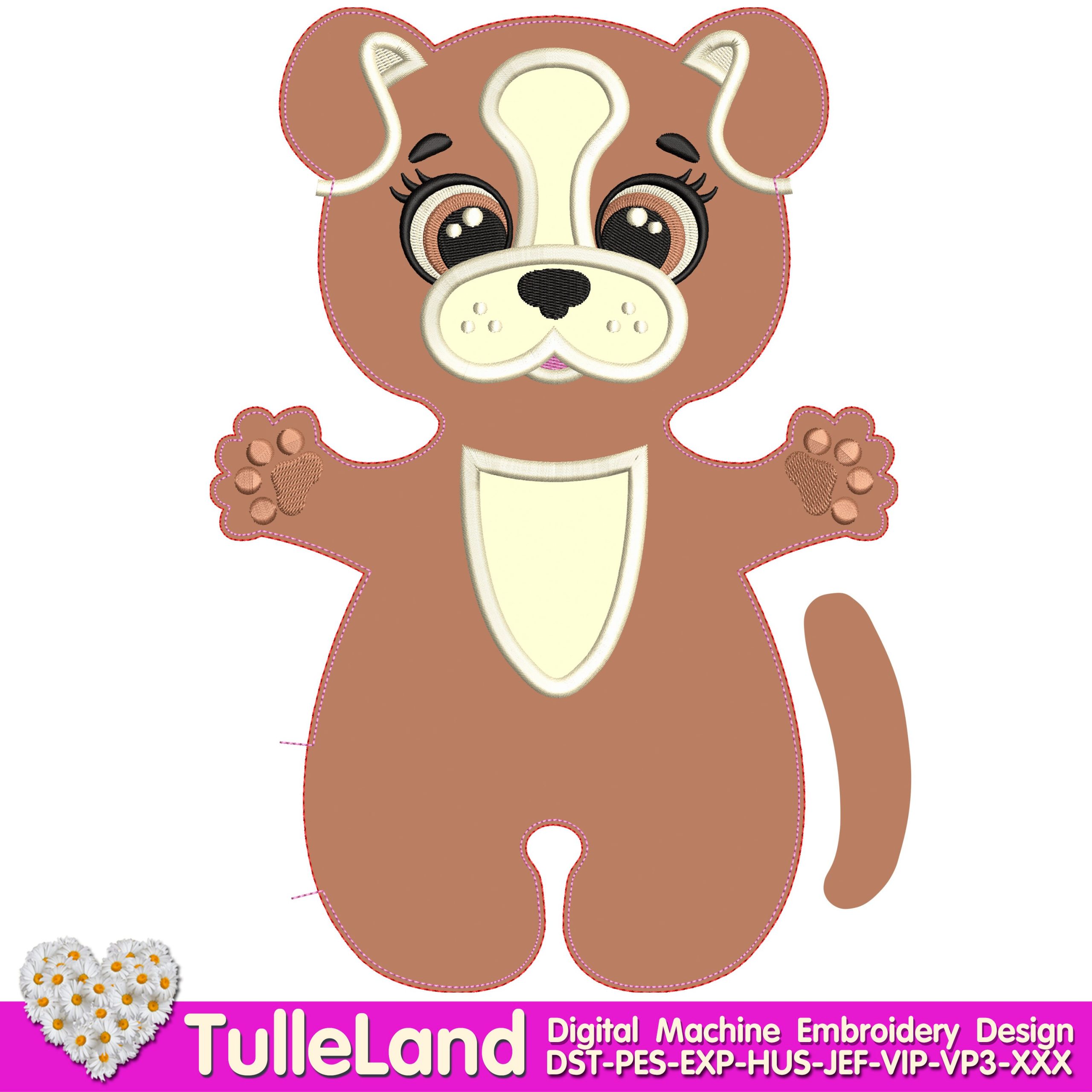 Dog toy Stuffed ITH Pattern Machine embroidery design 5 Dog toy Stuffed ITH Pattern Machine embroidery design - Image 5