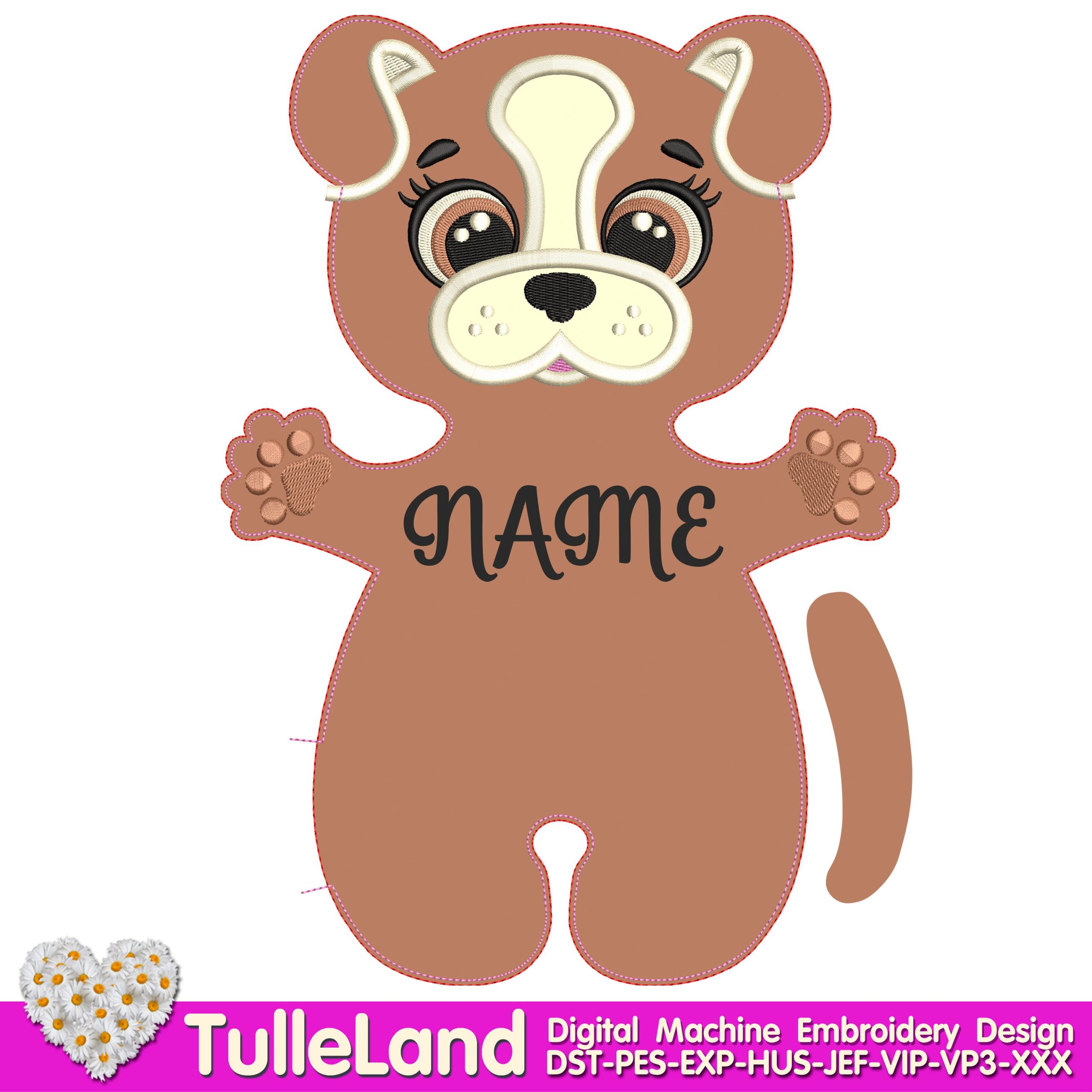 Dog toy Stuffed ITH Pattern Machine embroidery design 6 Dog toy Stuffed ITH Pattern Machine embroidery design - Image 6