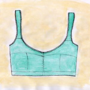 1950s bra pattern, Bullet bra pattern plus size, Sizes 29-33