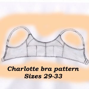 No underwire bra pattern plus size, Elizabeth, Sizes 29-33