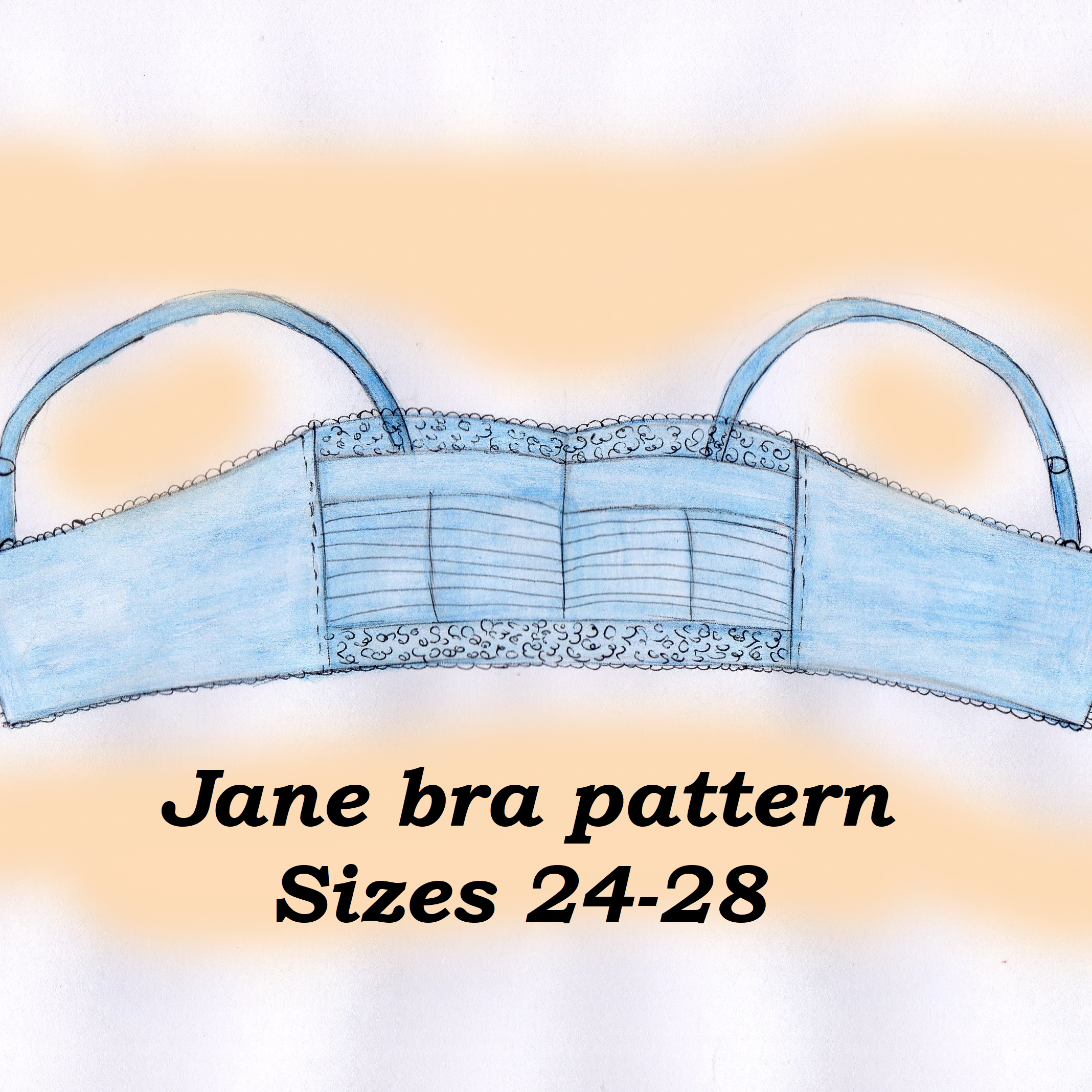 Stretch Picot Bralette Sewing Pattern PDF 