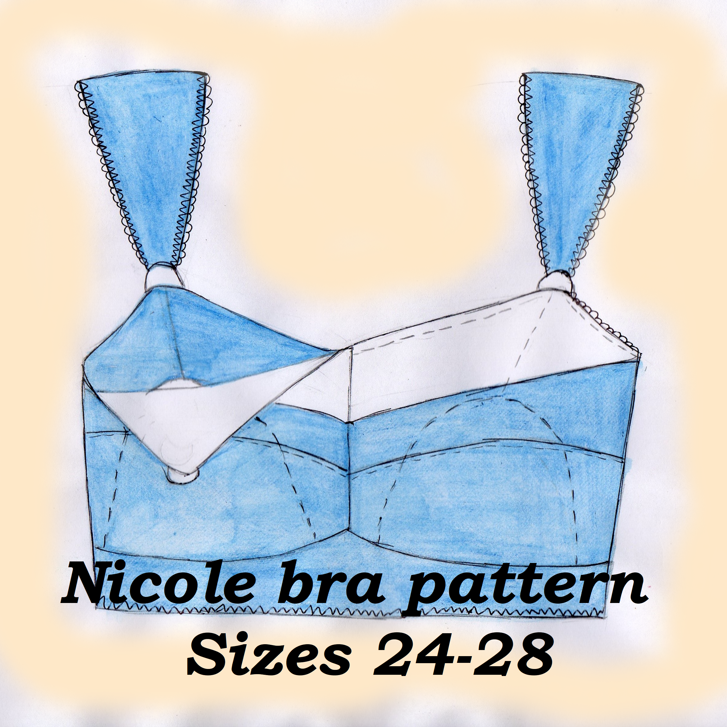 Nursing Mama Bralette PDF Sewing Pattern Bra Making Tutorial With  Breastfeeding Mother Access Pregnancy Postpartum 