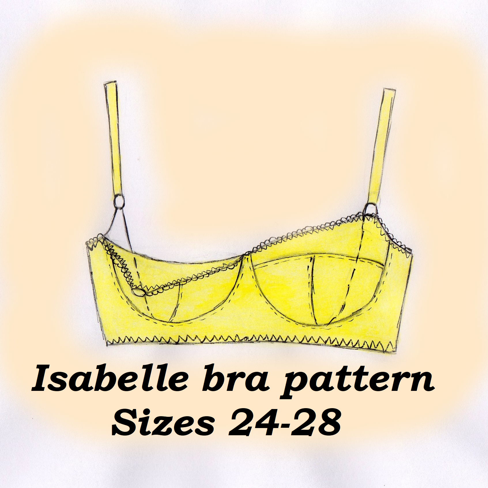 Nursing bra sewing pattern, Postnatal sewing pattern
