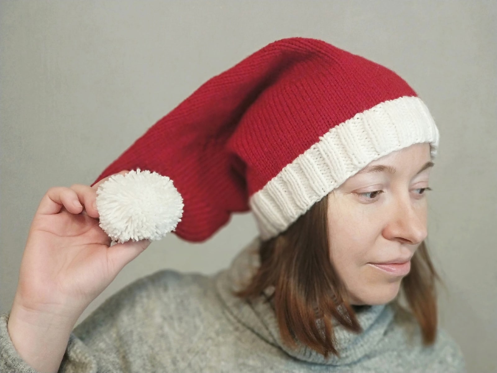 Santa hat knitting pattern magical pdf 1 digital file