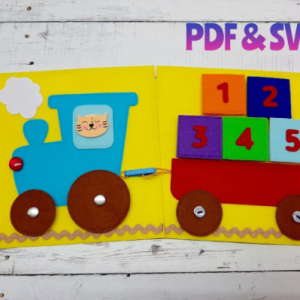 Quiet book PDF pattern, Quiet book page ideas