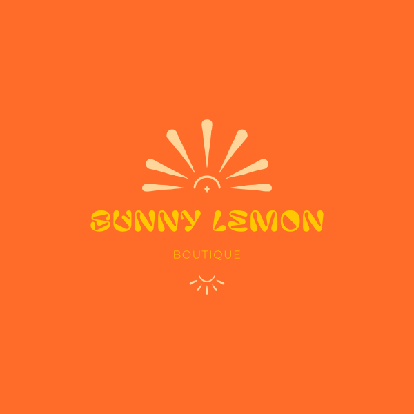 sun logo design boho