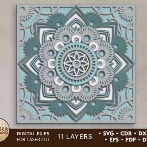 Mandala Laser cut File