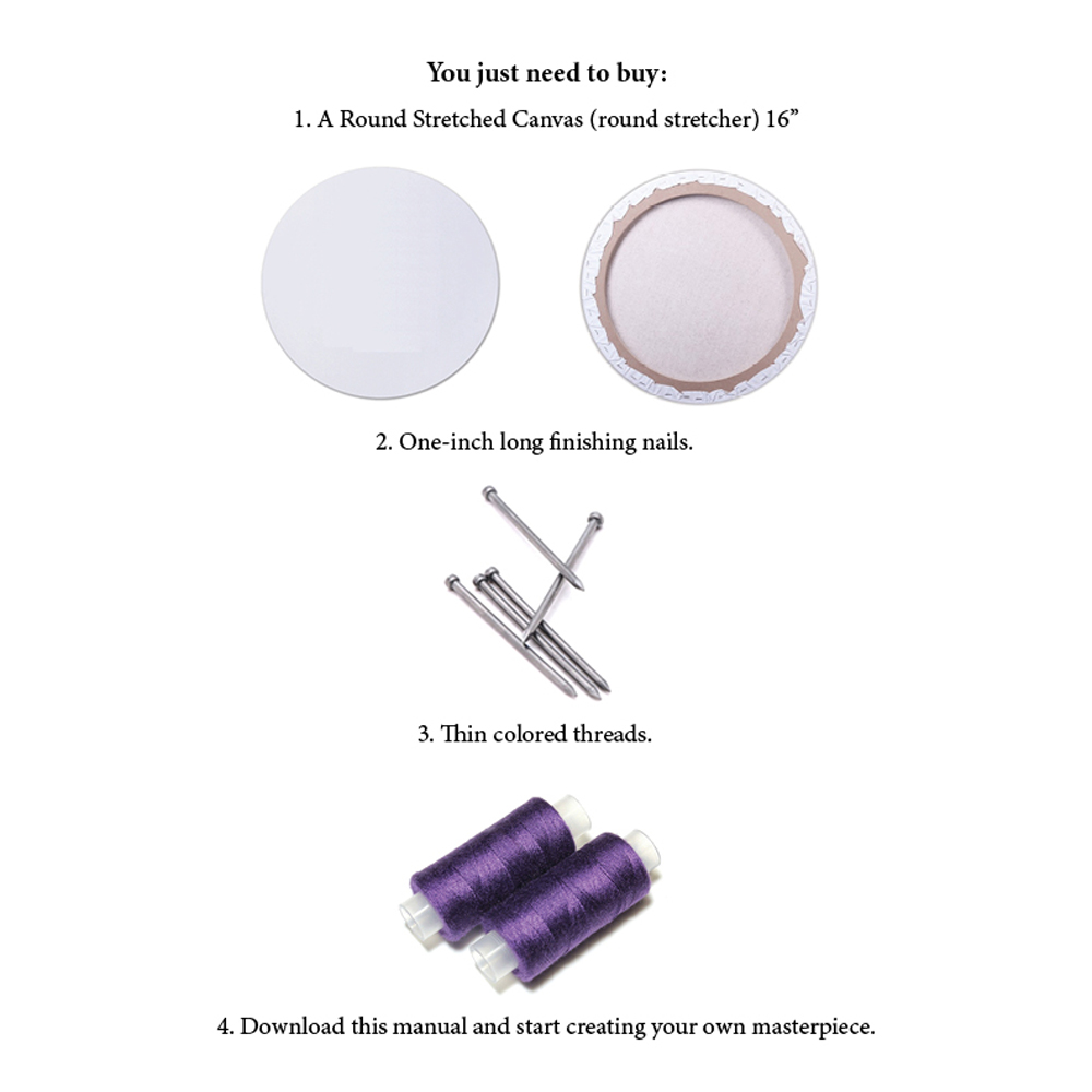 DIY Violet Mandala tutorial. String art patterns PDF 5 DIY Violet Mandala tutorial. String art patterns PDF - Image 5
