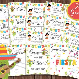 Fiesta Spanish English Bridal Shower Games Despedida de Soltera