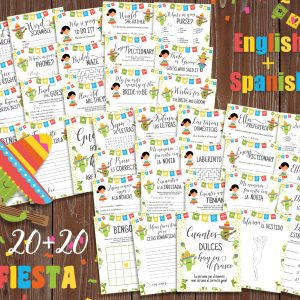 Fiesta Spanish English Bridal Shower Games Despedida de Soltera