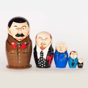 Nesting doll Stalin and other political leaders