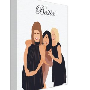 Custom Faceless Portrait Best Friend Birthday Gift Personalized