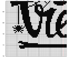 Trick or treat cross stitch pattern