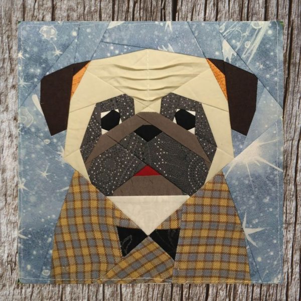Pug Quilt Block Pattern # 1