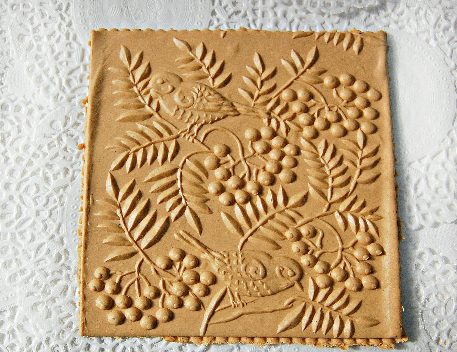Rolling pins with flowers,rubber stamp for clay - Crealandia