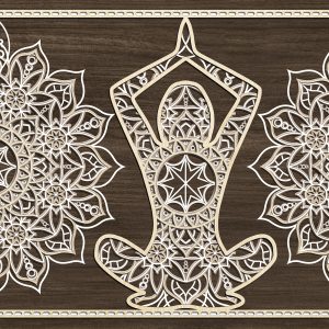YOGA PANEL – Multilayer Laser Cut File