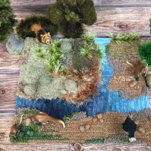 African Savanna Play Mat ,Waldorf play set