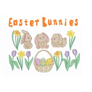 easter machine embroidery design pes jef dst