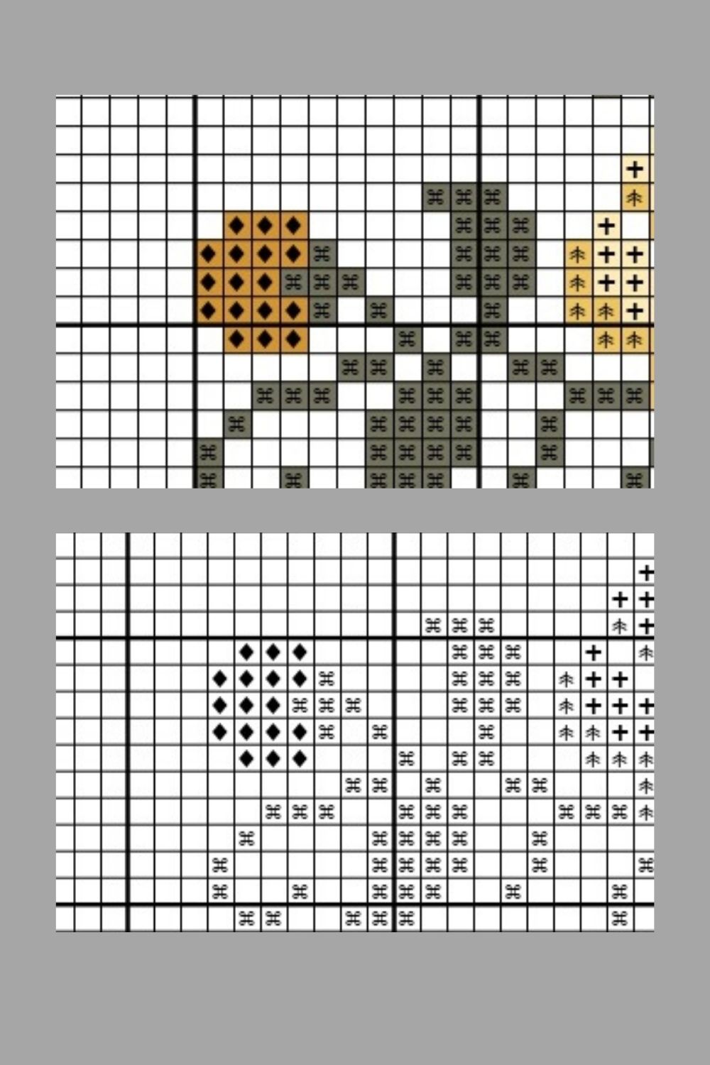 Orange tree Primitive cross stitch pattern PDF, Citrus fruit sampler 4 Orange tree Primitive cross stitch pattern PDF, Citrus fruit sampler - Image 4
