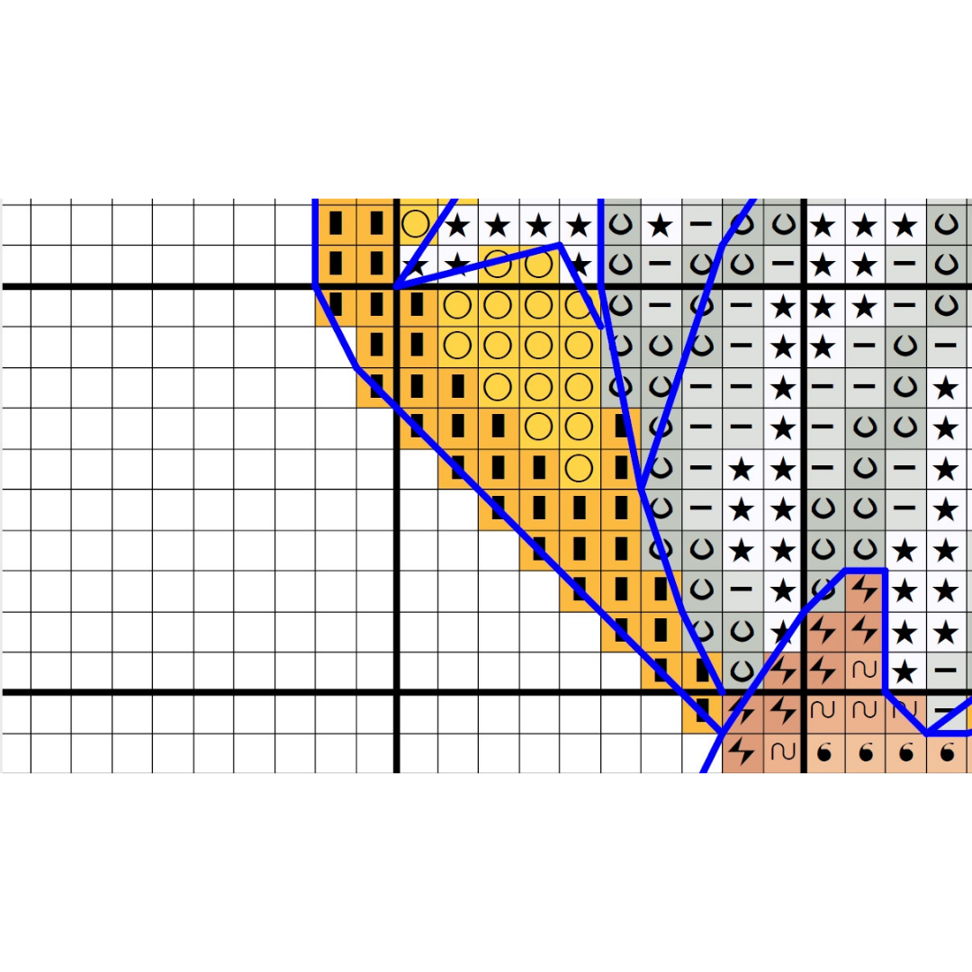Moon gnome cross stitch pattern PDF, night gnome 5 Moon gnome cross stitch pattern PDF, night gnome - Image 5