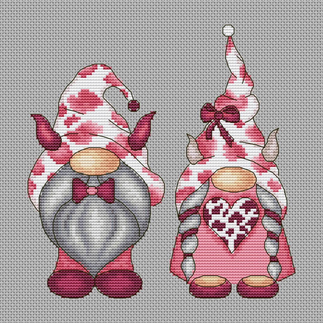 Cow gnomes cross stitch pattern PDF, funny cross stitch 3 cow cross stitch pattern