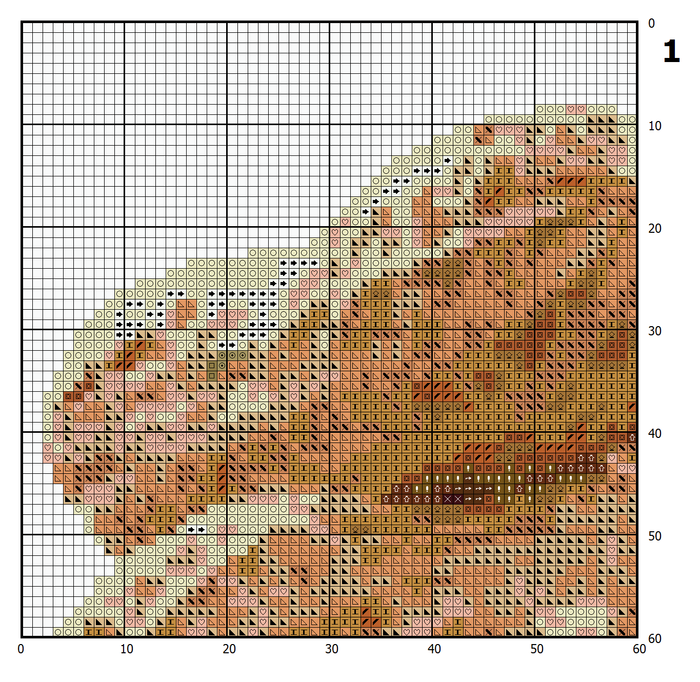 Peanut cross stitch pattern 2 Peanut cross stitch pattern - Image 2
