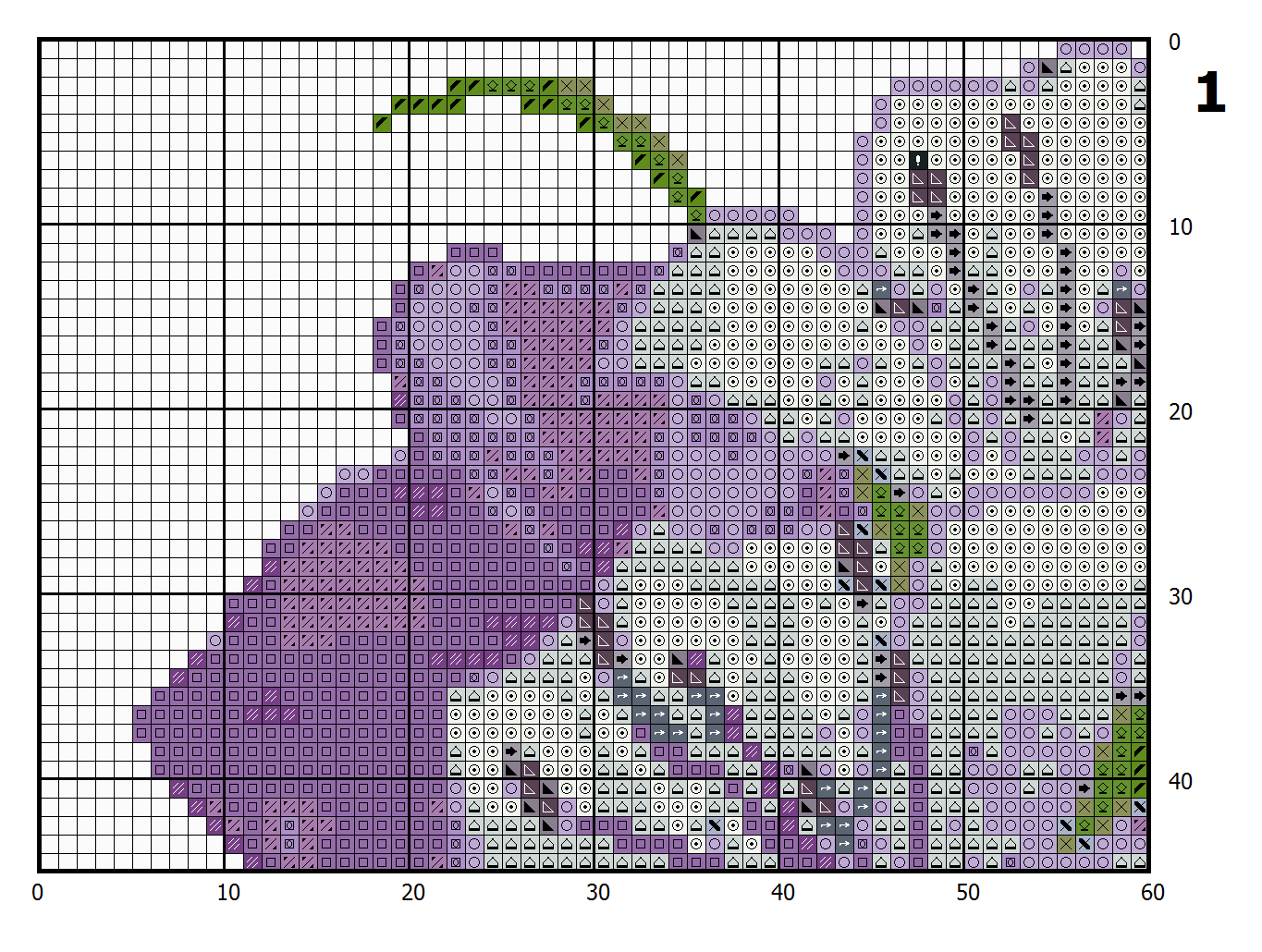 Flowers lilies cross stitch pattern 2 Flowers lilies cross stitch pattern - Image 2