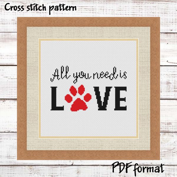 Pet cross stitch pattern